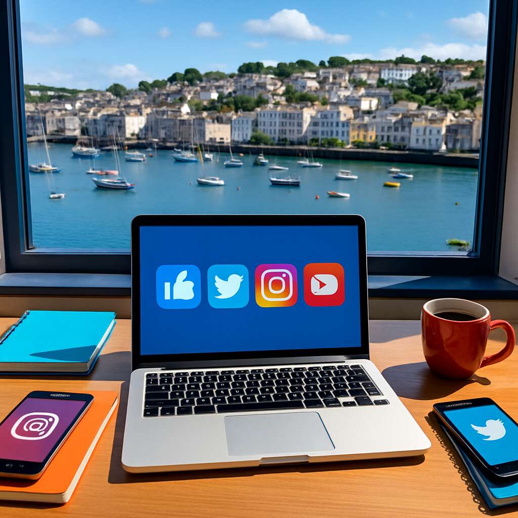 Social Media Services in	Falmouth (town)