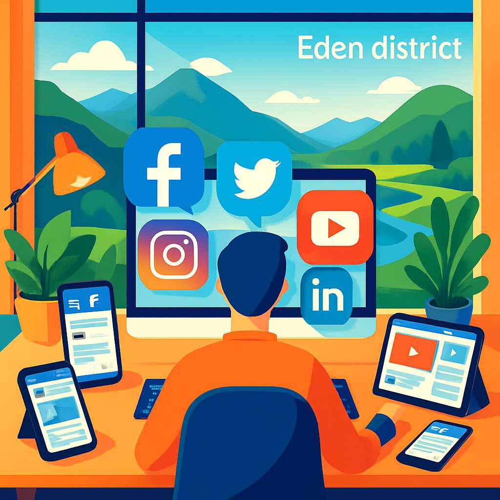 Social Media Services in	Eden (district)