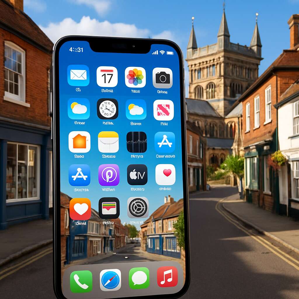 Mobile App Services in	Wimborne Minster (town)