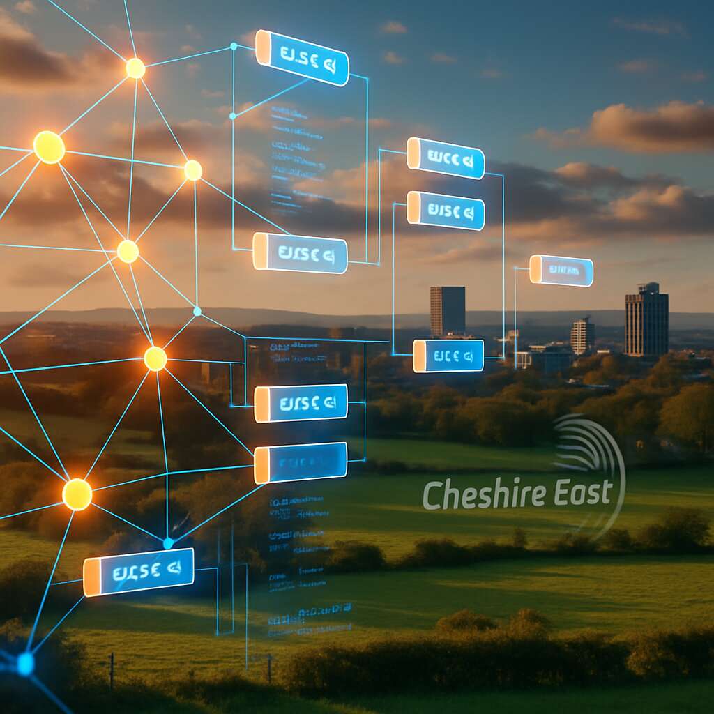 Blockchain Development in	Cheshire East (unitary authority)