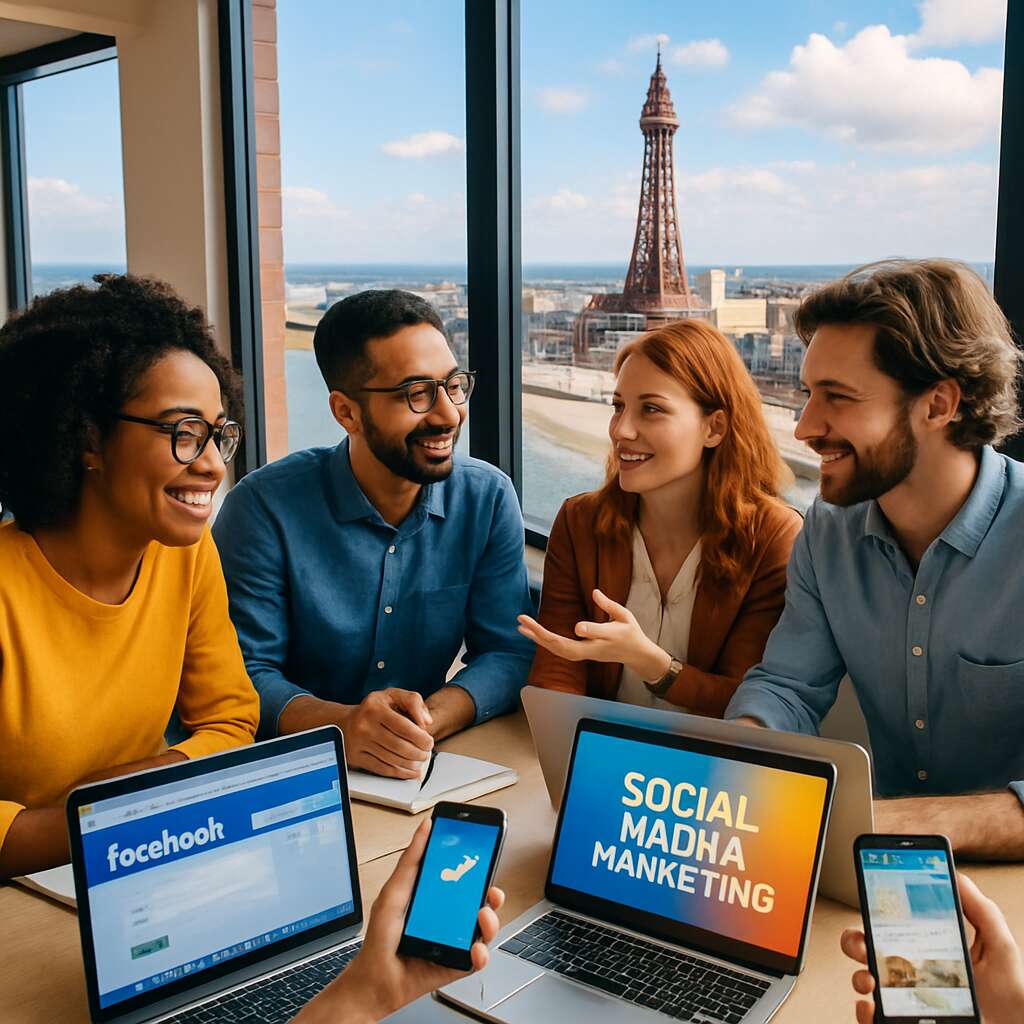 Social Media Services in	Blackpool (town and unitary authority)