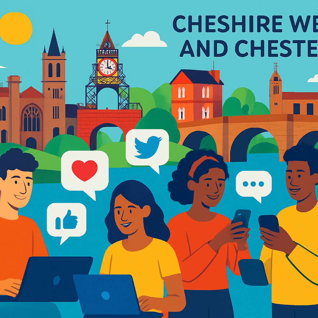 Social Media Services in	Cheshire West and Chester (unitary authority)