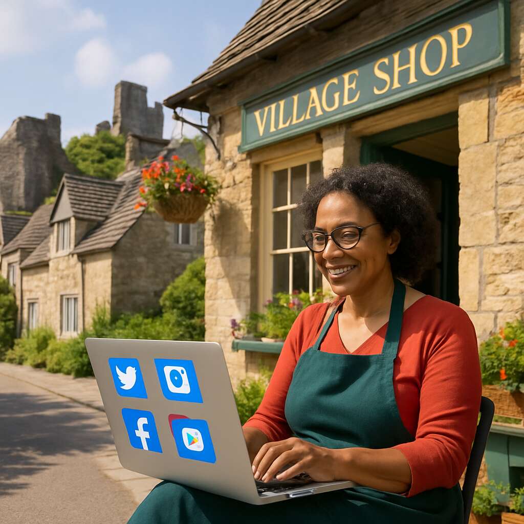 Social Media Services in	Corfe Castle (village)