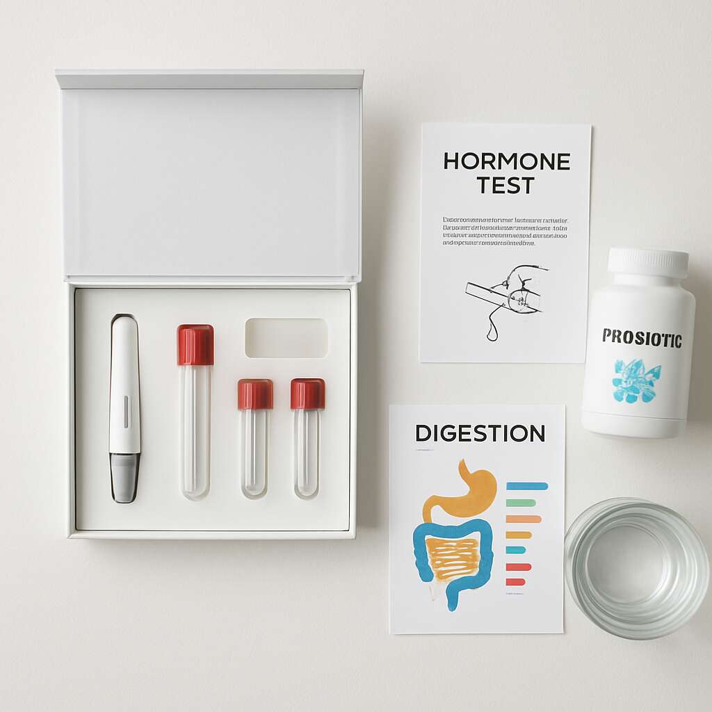 At-home lab test kits (blood, gut health, hormones)