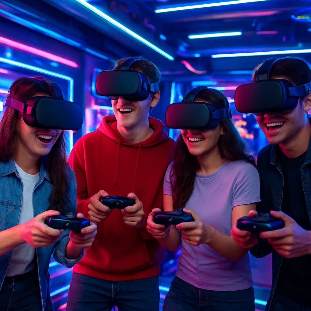 VR arcades (non-AI immersive gaming experiences)