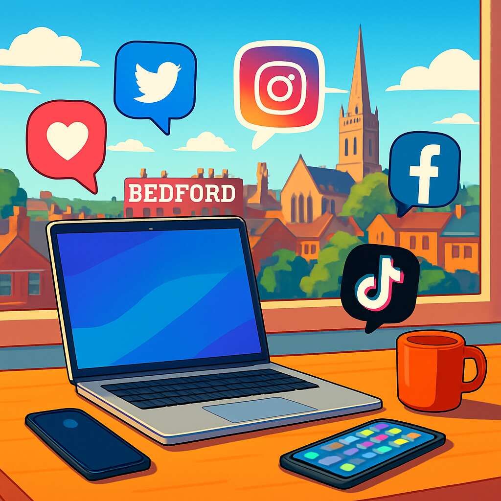 Social Media Services in	Bedford (unitary authority)