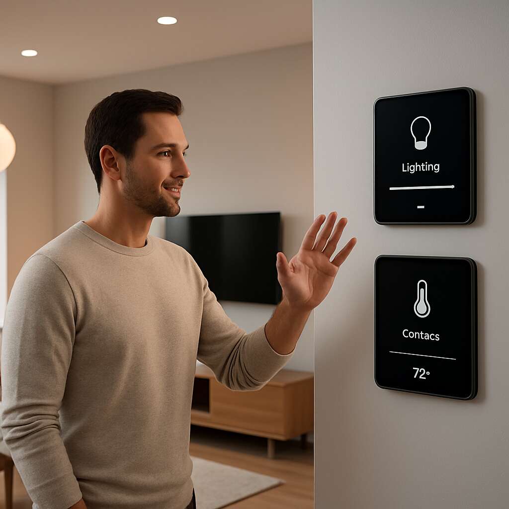 Touchless home controls (gesture, voice via IoT, not AI-driven)