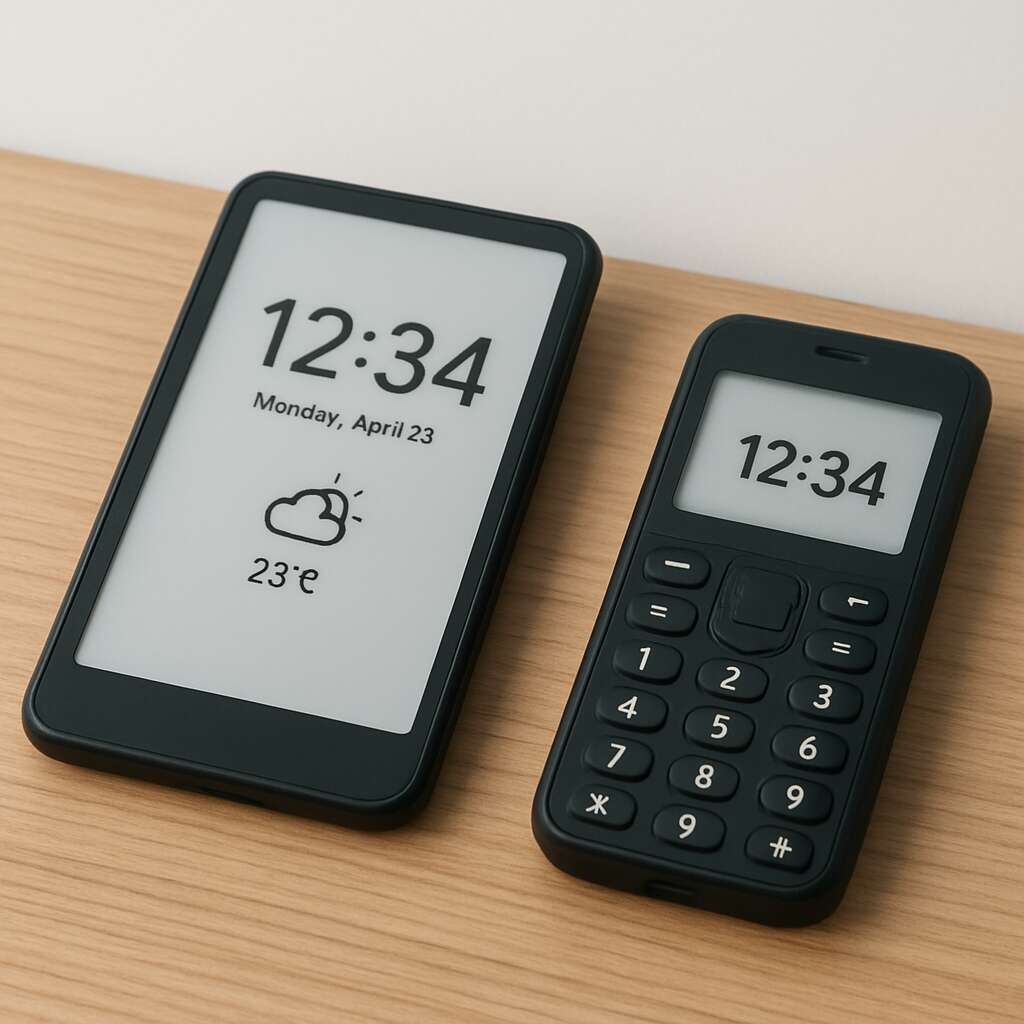 E-ink phones & minimalist “dumbphones” for digital detox