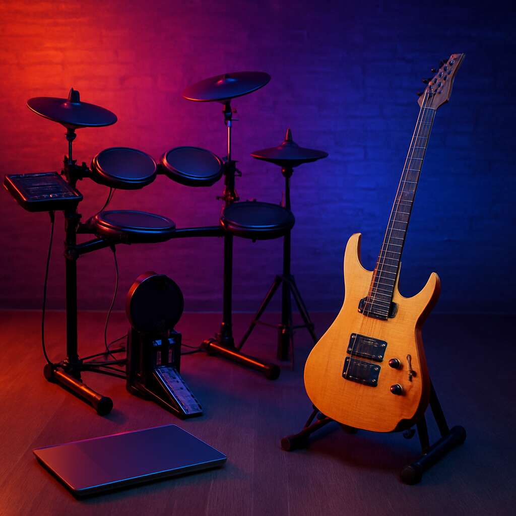 Smart musical instruments (self-tuning guitars, digital drums)