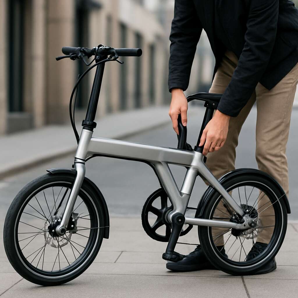 Lightweight foldable e-bikes for commuters