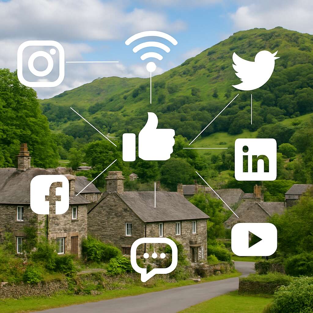 Social Media Services in	Grasmere (village)